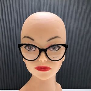 Prada tortoise cat eye glasses
